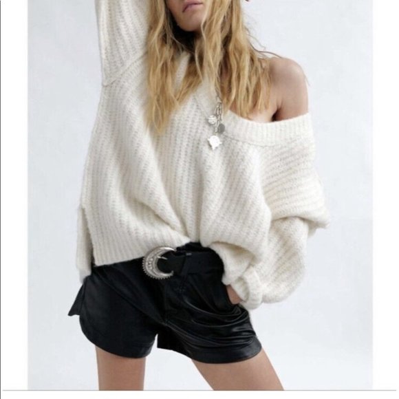 New! Free People Blue Bell Chunky Oversized SweaterNWT - Picture 6 of 10